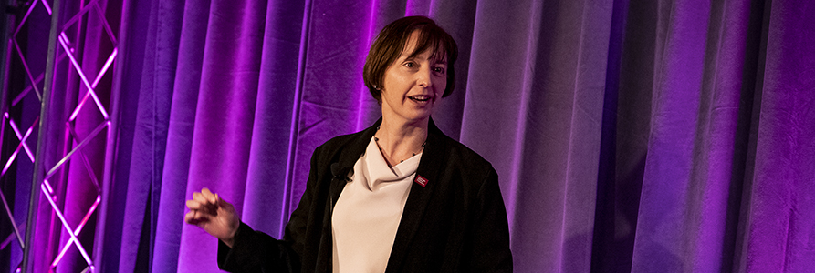 Amelia Haviland speaking at CMU